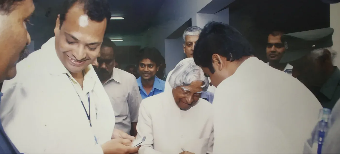 Dr. Anand Jaypuriya at a professional programme with Dr. A. P. J. Abdul Kalam in Coimbatore
