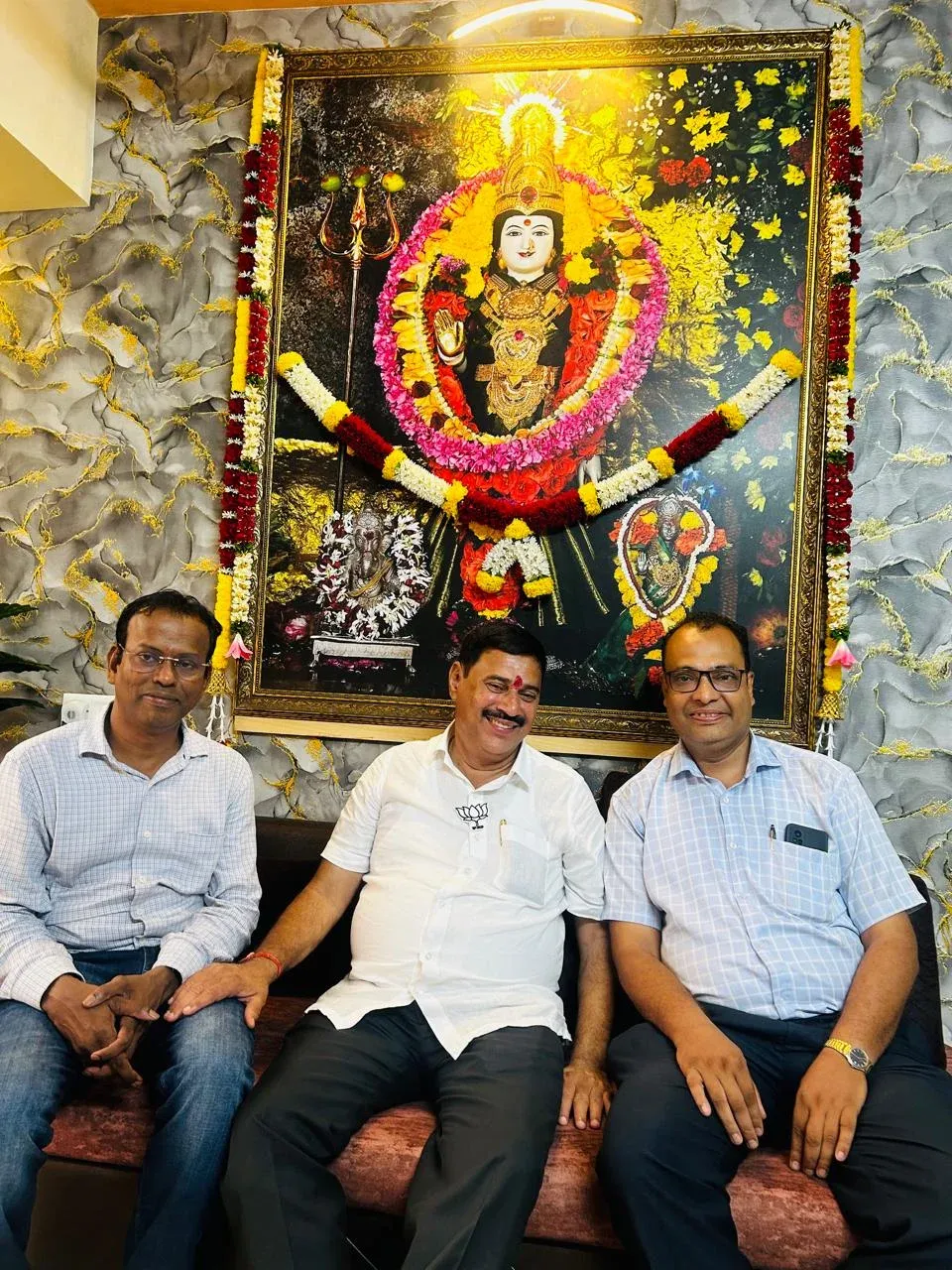 Dr. Anand Jaypuriya meeting Rajan Naik